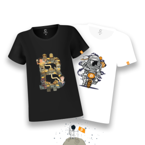 BTC时尚主题T恤 比特印花BTC文化衫 休闲纯棉T物